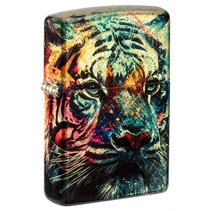 Зажигалка ZIPPO PAINTED TIGER DESIGN 46145